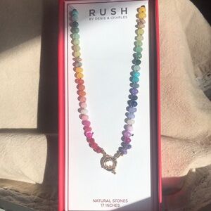 NIB * Multicolor Natural Stone Necklace